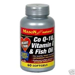  Mason Vitamins Natural Co Q 10 Vitamin E 7 Fish oil #60 