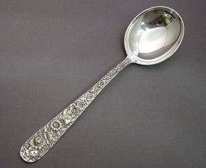 REPOUSSE KIRK STERLING GUMBO SOUP SPOON(S)  