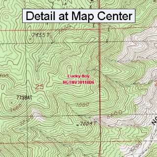  USGS Topographic Quadrangle Map   Lucky Boy, Nevada 