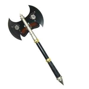  Double Sided Double Black Dragon Axe 