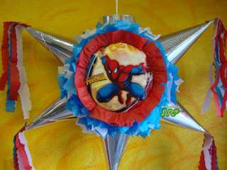 Pinata Spider Man Party Holds Candy Star Shape  