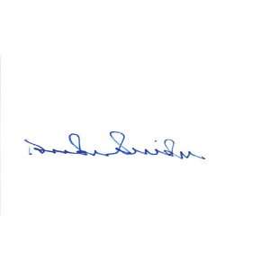  Duke Snider Dodgers Hall of Fame Authentic Autographed 3x5 