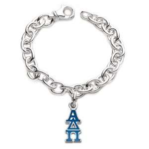   ADPi Sterling Silver Charm Bracelet w/ Greek Charm