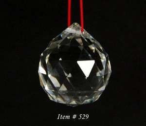 FENG SHUI CRYSTAL SPHERE Prism Rainbow Chi Ball 1.5  