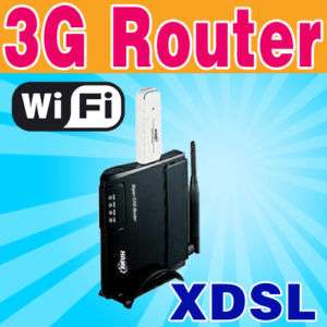 USB 3G WiFi 802.11b/g Wireless LAN Broadband Router  