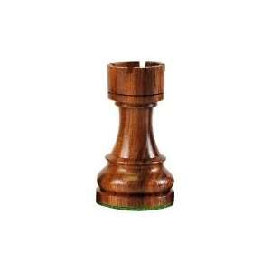   Wood Replacement Chess Piece   Black Rook 2 1/4 #REP510 Toys & Games