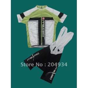  new 2011 castelli cervelo green cycling jersey and bib 