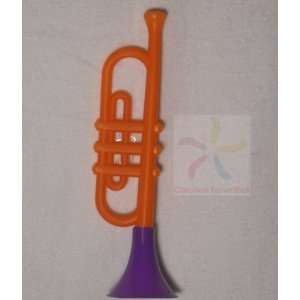  13 Orange Plastic Trumpet Toys & Games