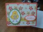 HAPPY EASTER CHICK HANDMADE HONEY COMB GREETING CARD