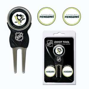  NHL Pittsburgh Penguins 3 Marker Sign Divot Pack Sports 