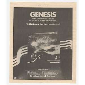  1978 Genesis and then there were three Album Promo Print 