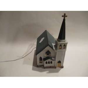   Collectable Porcelin Lighted House Hand painted