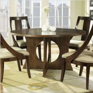  Manhattan Round Pedestal Table in Brown Furniture & Decor