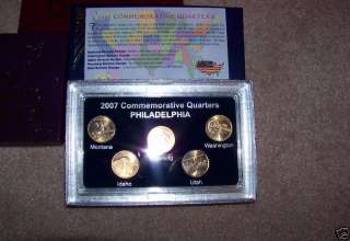 2007 Platinum,Gold,D Mint Commemorative Quarter Sets  
