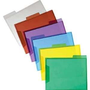  Poly View Folders, 1/3 Cut, Assorted, LETTER size Holds 8 1 