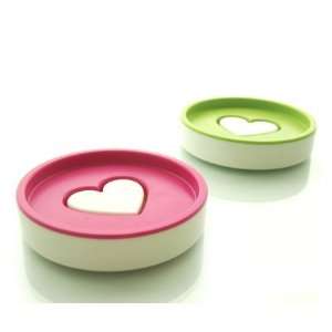  Love Soap Dish, Green: Home & Kitchen