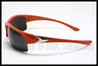 BASEBALL Shades Outdoor Active Sports Wrap Around RED  
