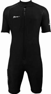 Mens Shortie Wetsuit   Frontal Zipper  Glued & Blind Stitched 