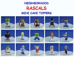 NEIGHBORHOOD RASCALS MINI FIGURE CAKE TOPPERS YOU PICK!  