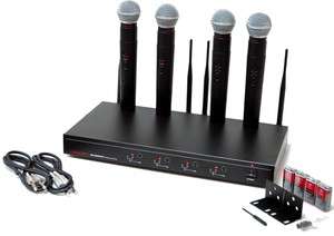 New Hisonic HS8300H UHF 4 Ch Wireless Professional Microphone System