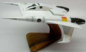 Buck Rogers Thunder Fighter Spaceship Wood Model Replica Planeshowcase 