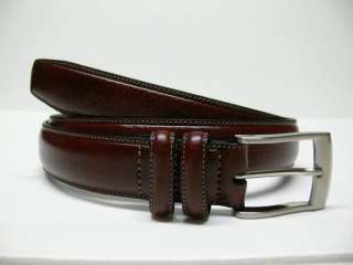 New APT 9 Mens Genuine Cowhide Leather Brown Dress Belt 084971777512 