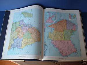 Rand McNally World Atlas Imperial Edition HC 1965 Color  
