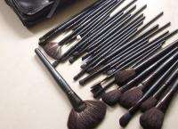 New 32 PC Pro Cosmetic Makeup Brush Set Kit With Case  