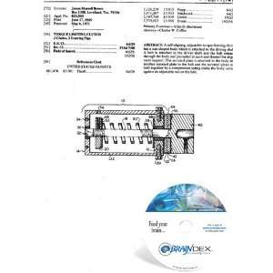  NEW Patent CD for TORQUE LIMITING CLUTCH 