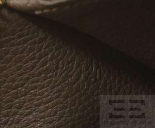   Vuitton Brown Monogram Impreinte Leather Zip Around Wallet  