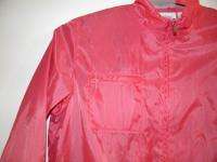   CLAIBORNE LIZGOLF Windbreaker Jacket Zip Pink XL 1X Nylon Machine Wash