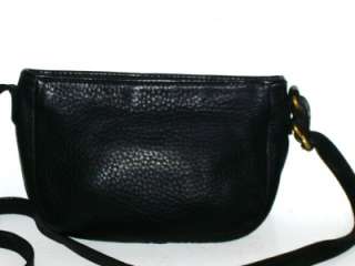 COACH Auth Vintage Black Leather Convertible Cross Body/Shoulder Bag 