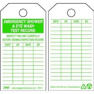  ZING 7017 Safety Inspection Tag,Green/White,PK 10