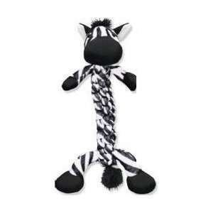  Kong Braidz Zebra Plush Dog Chew Toy medium  14 length 