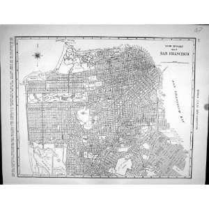   Map 1936 Plan San Francisco Rand Mcnally America