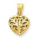 goldia Solid 14k Gold Grandma Heart Charm