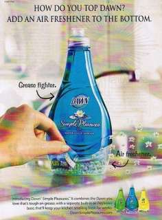2007 Dawn Simple Pleasures Detergent Air Freshener Magazine Ad  
