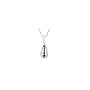    Drop Pendant in Sterling Silver 1/8 CT. T.W. ss word charms Jewelry