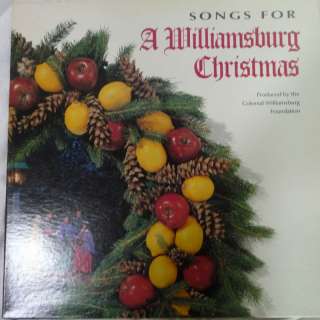 LP~Williamsburg Christmas Songs~Madrigal Singers~1982  