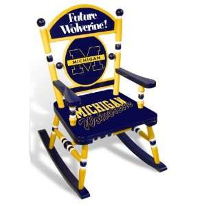  Michigan Wolverines NCAA Rocking Chair: Sports & Outdoors