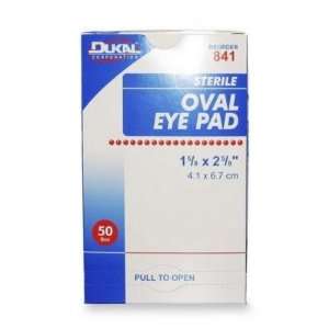 DKL841   Oval Eye Pads, 2 1/8x2 5/8, 50/BX, White Office 