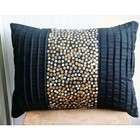   Covers   Oblong / Lumbar Pillow Cover with Gold and Silver Sequins