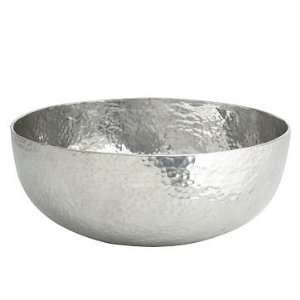  west elm Hammered Aluminum Large Bowl, Silver Kitchen 