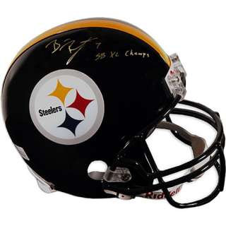 Mounted Memories Pittsburgh Steelers Ben Roethlisburger Super Bowl XL 