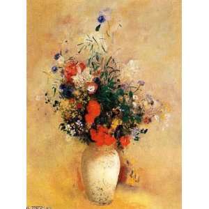 Hand Made Oil Reproduction   Odilon Redon   32 x 44 inches   Flowers 