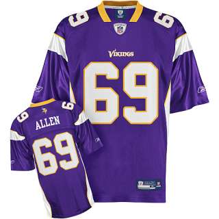 Jared Allen Jersey   Allen Minnesota Vikings Purple #69 Replica Reebok 