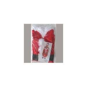   Red and White Santa Claus Christmas Apron and Hat Sets: Home & Kitchen