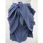   STRENESSE BLUE Gray Long Sleeve Button Up Blazer Skirt Suit Sz 6 $505