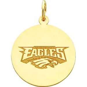   Gold NFL Philadelphia Eagles Logo Charm:  Sports & Outdoors