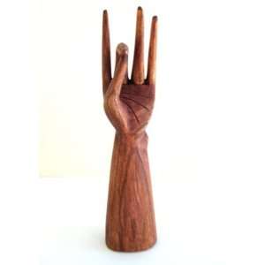 Wood Statuette, Yoga Hand: Home & Kitchen